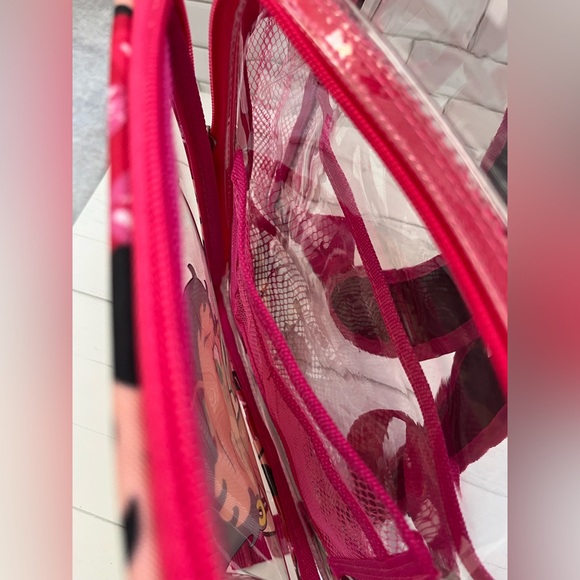 Betty Boop Large Clear Backpack Purse Lady Carry All Travel Bag PVC - Picture 9 of 11